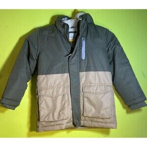 Cat & Jack Coat Size XS (4-5)  Color Green/cream